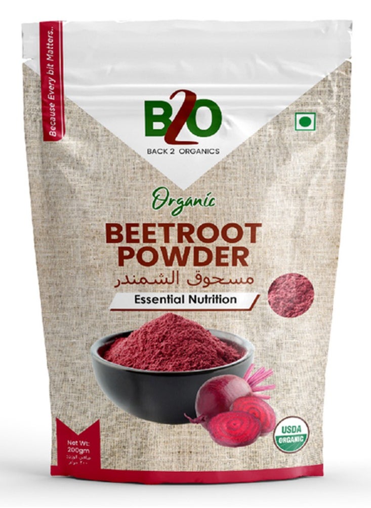Back 2 Organics Organic Beetroot Powder 200 GM 