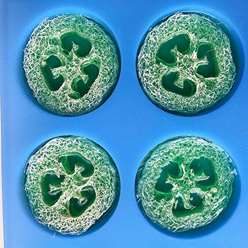 Jet Lag Big Round Silicone Soap Mold - 4oz, 3'' Round, Thick Individual Loofah Soap Molds with Uniform Big Size and Ease of Use - 14" x 11" - Image 4