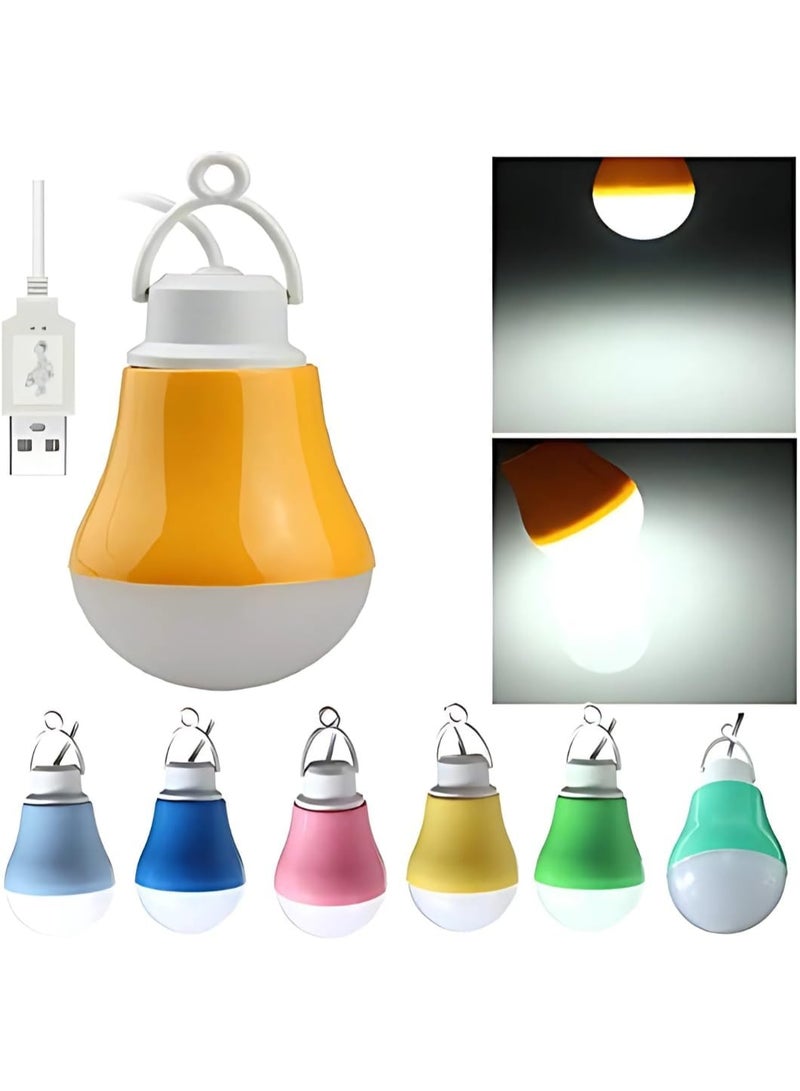 مصباح LED بقوة 5 واط يعمل بمنفذ USB - مصباح تخييم محمول للطوارئ، مناسب للخيمة والاستخدام الخارجي والمنزلي - يعمل بمنفذ USB بواسطة بنك طاقة أو كمبيوتر محمول أو محول طاقة - Image 1