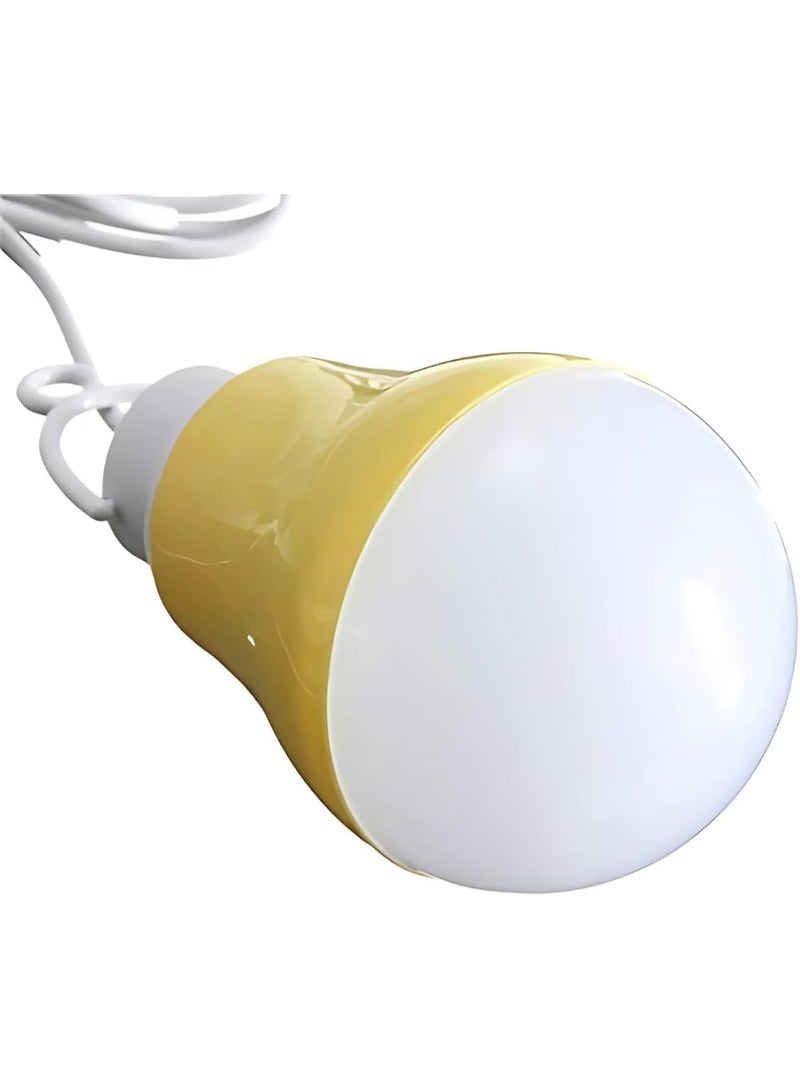 مصباح LED بقوة 5 واط يعمل بمنفذ USB - مصباح تخييم محمول للطوارئ، مناسب للخيمة والاستخدام الخارجي والمنزلي - يعمل بمنفذ USB بواسطة بنك طاقة أو كمبيوتر محمول أو محول طاقة - Image 2
