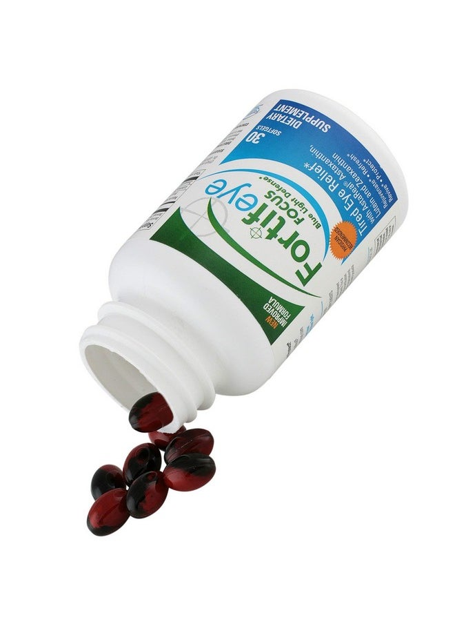 Fortifeye Vitamins - Fortifeye Focus Eye Care Supplement ; Triple Carotenoid Including Astaxanthin Lutein And Zeaxanthin ; 30 Softgel Capsules - Image 1