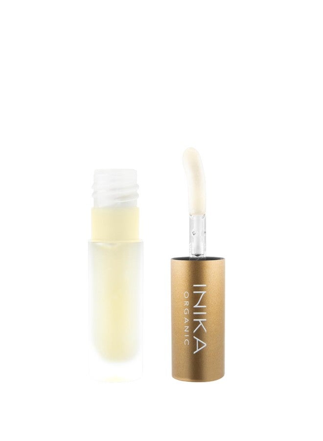 INIKA Organic Lip Oil | Bakuchiol, Squalane + Collagen in a Glossy Finish. Luxuriously Smoothing & Hydrating Lipgloss. Natural, Vegan. 0.16 Fl oz (Clear) - Image 4