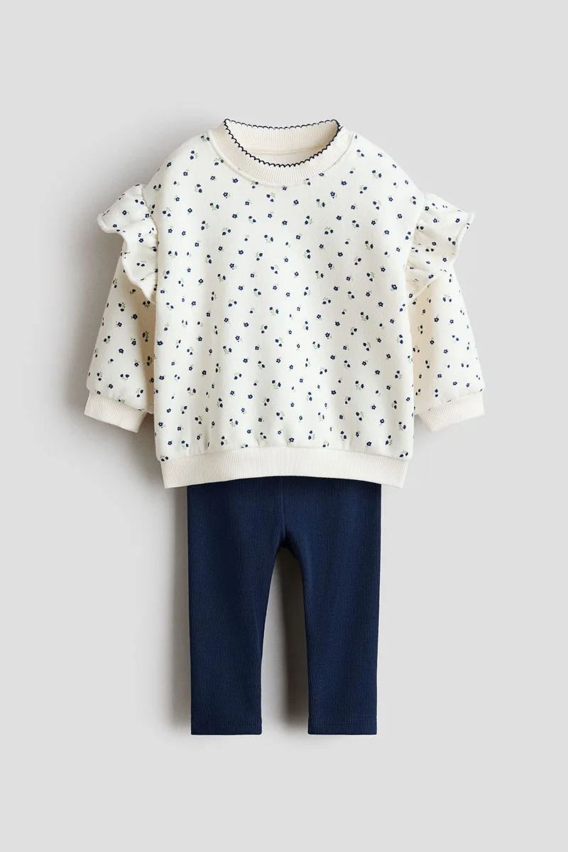 اتش اند ام طقم مكون من سويت شيرت ولغينغز - عبوة من قطعتين