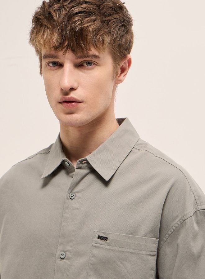 THE BEAR HOUSE Shacket for Men | Long Sleeve, Casual Button-Down | Soft, Breathable Fabric for Work, Everyday, & All-Season Wear in Stylish Design  - Image 3