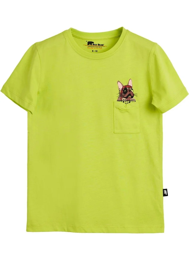 Bad Bear Gotcha Green Printed Kids T-Shirt