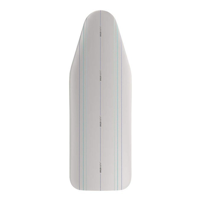 UNIVERSALCOVER LIGHT GREY UNIVERSAL IRONING BOARD COVER 131CM X 55CM 100 COTTON FOLDING LINES PRACTICAL CLIP ADJUSTABLE HIGHCOMFORT THICKNESS MACHINE WASHABLE UNIQUE DESIGN