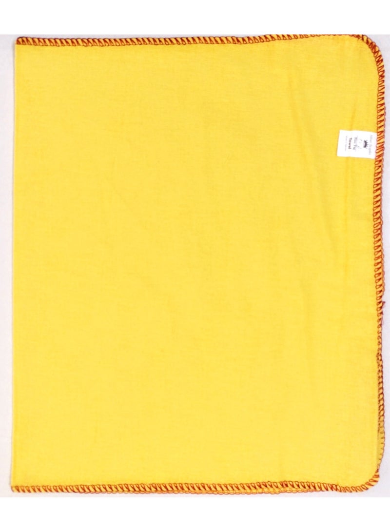 قماشة قطن صفراء (فوطة للنظافة ) 35سم*60سم ,للمدرسة والمنزل والمكتب والورشة والمعمل - Image 1