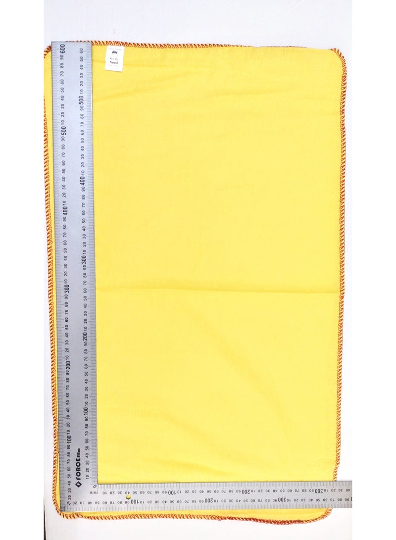 قماشة قطن صفراء (فوطة للنظافة ) 35سم*60سم ,للمدرسة والمنزل والمكتب والورشة والمعمل - Image 2