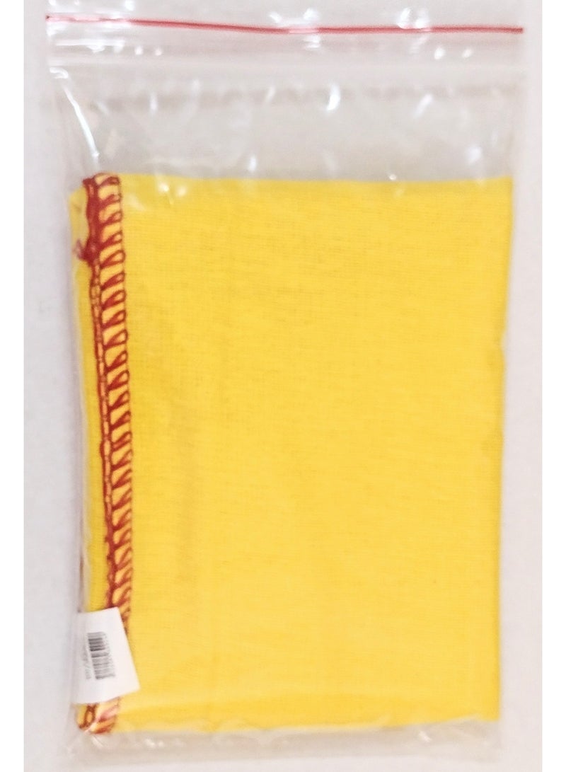 قماشة قطن صفراء (فوطة للنظافة ) 35سم*60سم ,للمدرسة والمنزل والمكتب والورشة والمعمل - Image 3