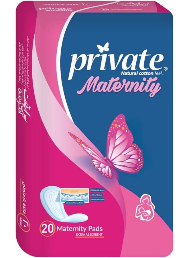 Private Postpartum Pads – 20 Pads (Packaging design may vary)
