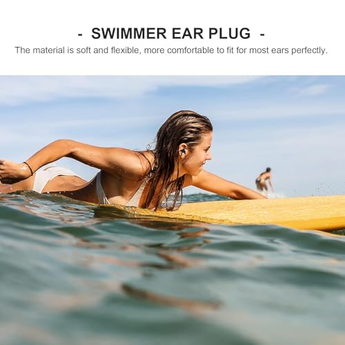 HEALLILY 4 Pairs EarPlugs Waterproof Reusable Silicone Swimming Ear Plugs Water Protection Swimming Kids Bathing Ear Plugs for Adults Kids Bathing - Image 4