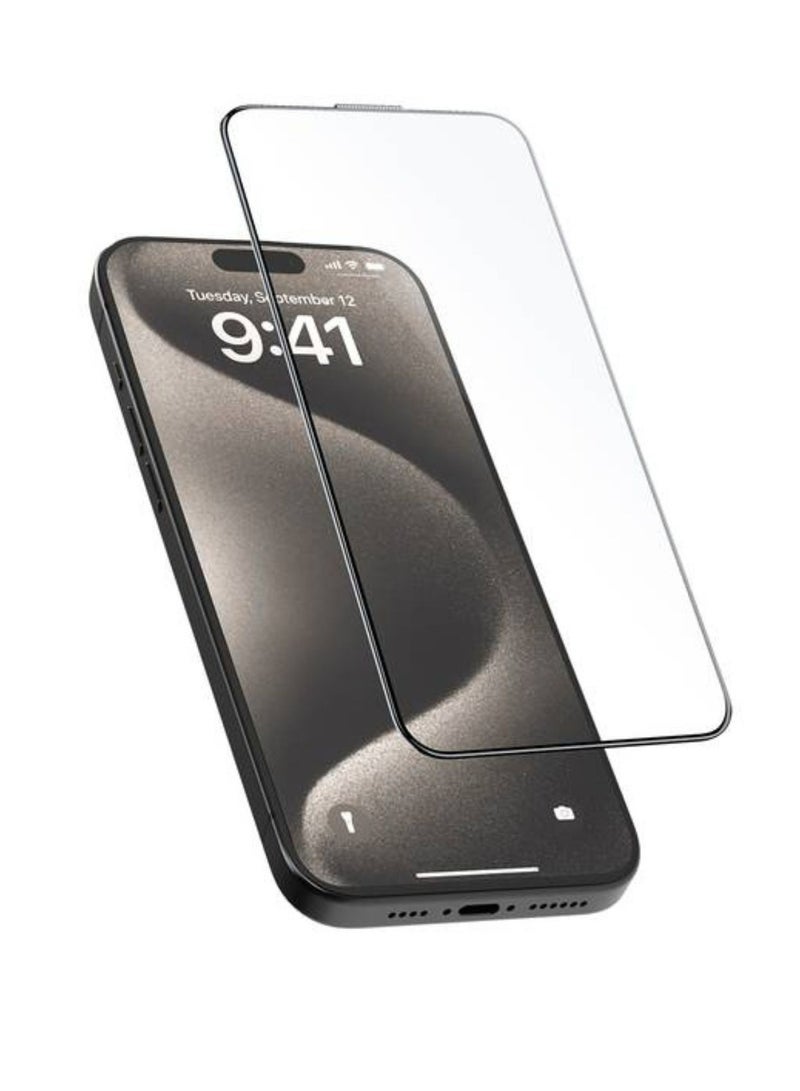 GREEN LION Picasso 3D Glass Screen Protector with Alignment Tray for iPhone 15 Pro - Crystal Clear, Ultimate Protection, Easy Install, Anti-Scratch, 99% Clarity, Bubble-Free - Precision Fit, Durable Glass Shield - Image 1