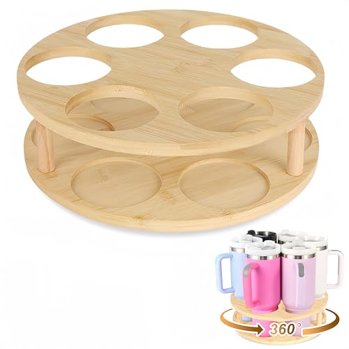 YWTOYS Large Water Bottle Organizer for Stanley 40 30 20oz Tumbler Cups, Kitchen Organizers and Storage for Stanley Cup Accessories, Beer bottle Organizer, Hold 6 Bottles - Image 1