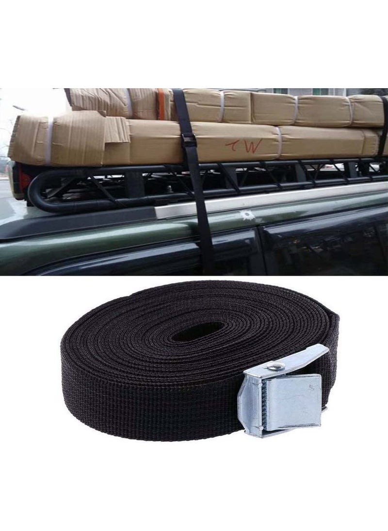 DIY Crafts DIY Crafts 5 Pcs 1 Meter 3 Meter Tie Down Lashing Ratchet Strap with Metal Buckle Black for 5 Pcs 1 Meter  - Image 1