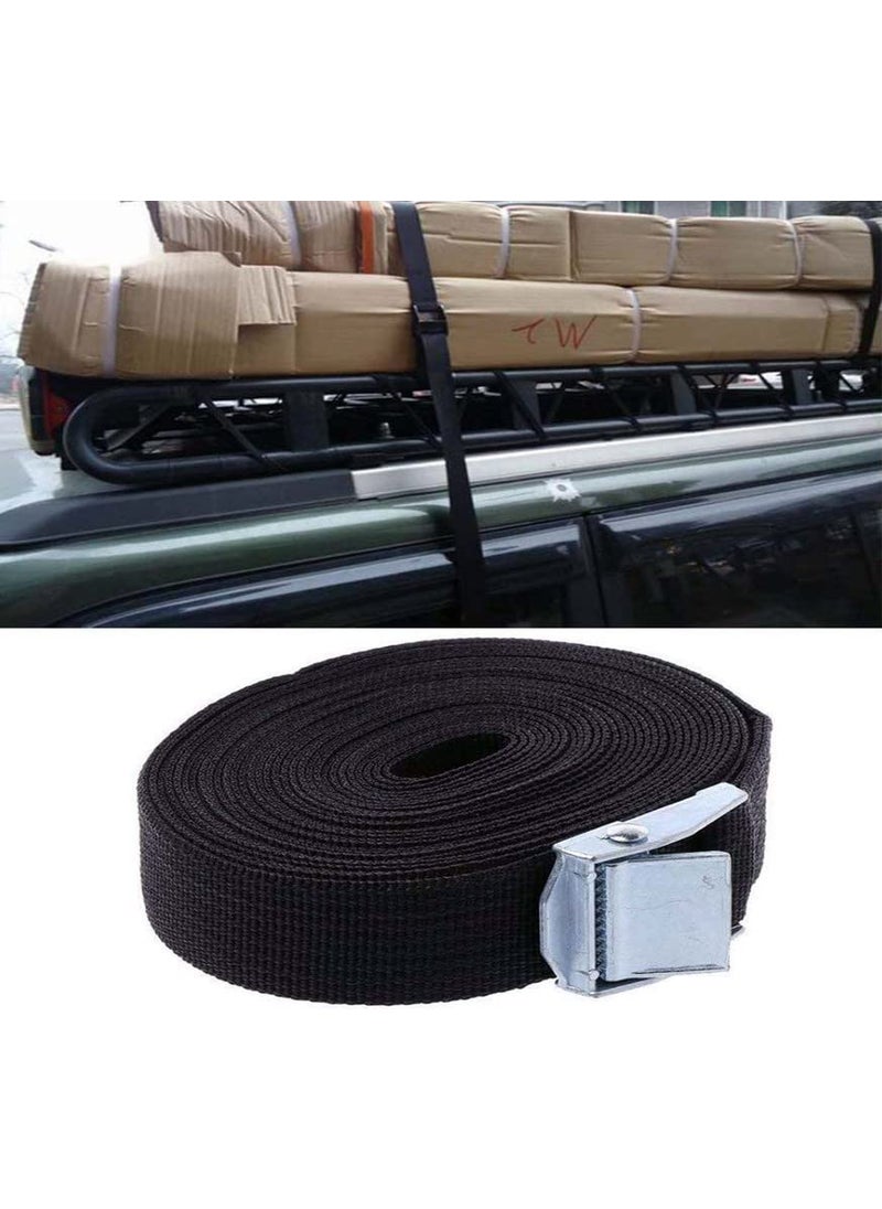 DIY Crafts DIY Crafts 5 Pcs 1 Meter 3 Meter Tie Down Lashing Ratchet Strap with Metal Buckle Black for 5 Pcs 1 Meter  - Image 3