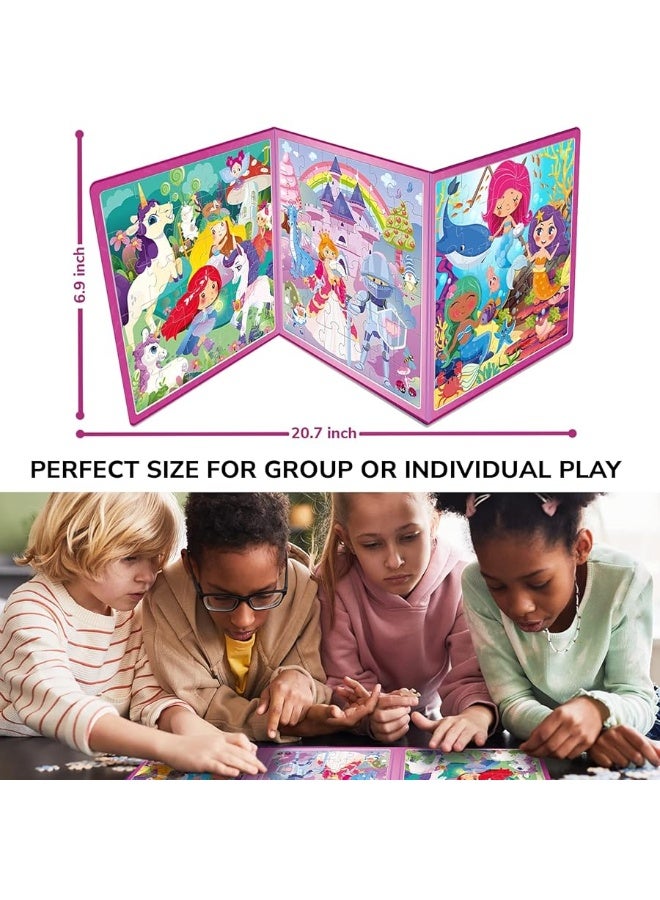 quokka ألغاز مغناطيسية كوكّا للأطفال من 3-5 سنوات - 36 قطعة ألعاب ألغاز سفر للأطفال من 2-4 سنوات من كوكّا - لعبة أنشطة سيارة الأميرة يونيكورن للفتيات من 4-8 سنوات - هدية مغناطيسية تعليمية لرحلة الطريق - Image 5