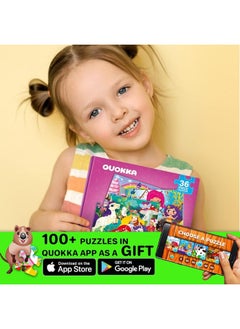 quokka QUOKKA Magnetic Puzzles for Toddlers 3-5 - 36 Pieces Travel Puzzles Games for Kids Ages 2-4 by QUOKKA - Princess Unicorn Car Activities Toy for Girls 4-8 yo - Learning Magnet Gift for Road Trip  - Image 4
