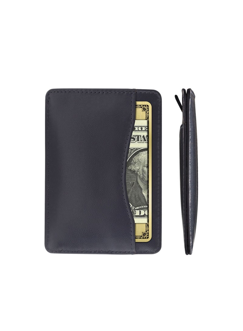 SKENZBI Slim Wallet for Men Women  Card Holder with RFID Protection Minimalist Blue - Image 4