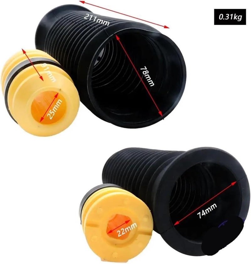 Vuzmode Front Dust Cover Air Shock Absorber Boot Set - Image 2