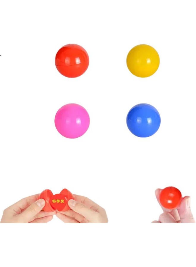 Oumai Lucky Draw Box, Raffle Box, Prize Drawing Box, Prize Grabbing Box, Lottery Ball, Event Opening, Aluminum Alloy Detachable Annual Meeting Raffle Box, Red Small Balls, 50 Pieces - Image 1
