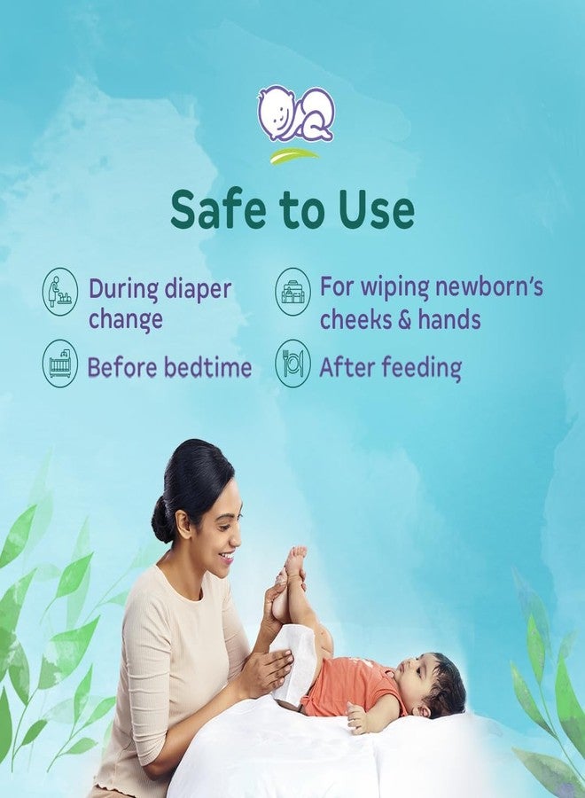 Voblin Soft Cleansing Baby Wipes with Lid | 80 Wipes | Extra Thick & Moist Wet Wipes for Baby's | Prevents Rashes & Redness with Goodness of Aloe Vera, Vitamin E & Jojoba Oil (Pack of 6) - Image 2