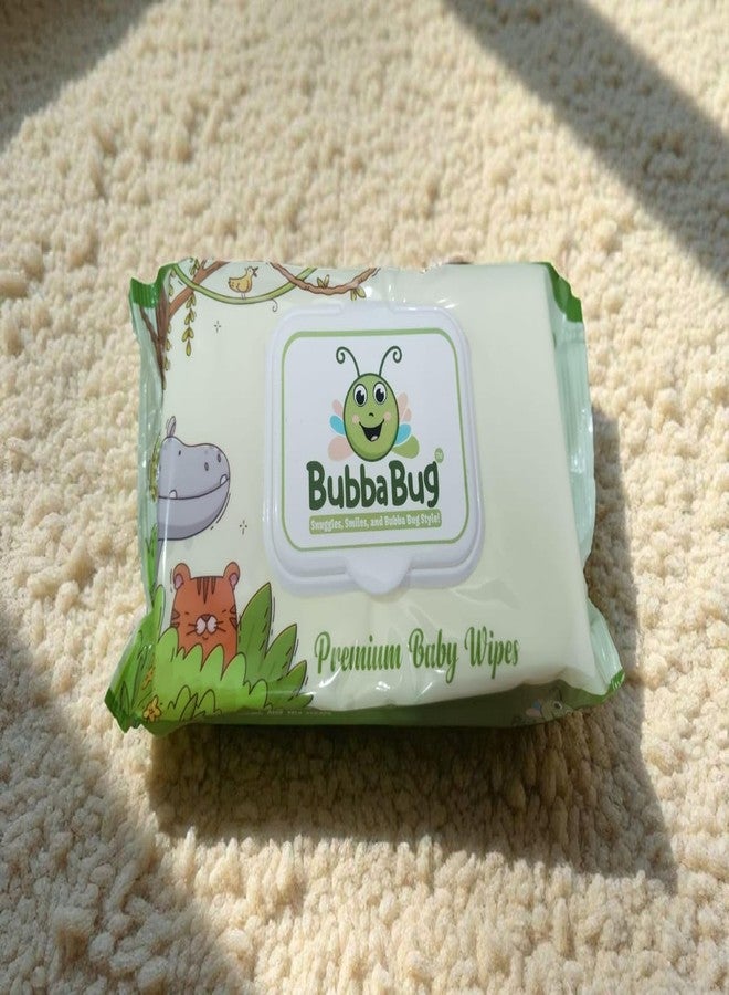 Voblin Soft Cleansing Baby Wipes with Lid | 80 Wipes | Extra Thick & Moist Wet Wipes for Baby's | Prevents Rashes & Redness with Goodness of Aloe Vera, Vitamin E & Jojoba Oil (Pack of 6) - Image 1