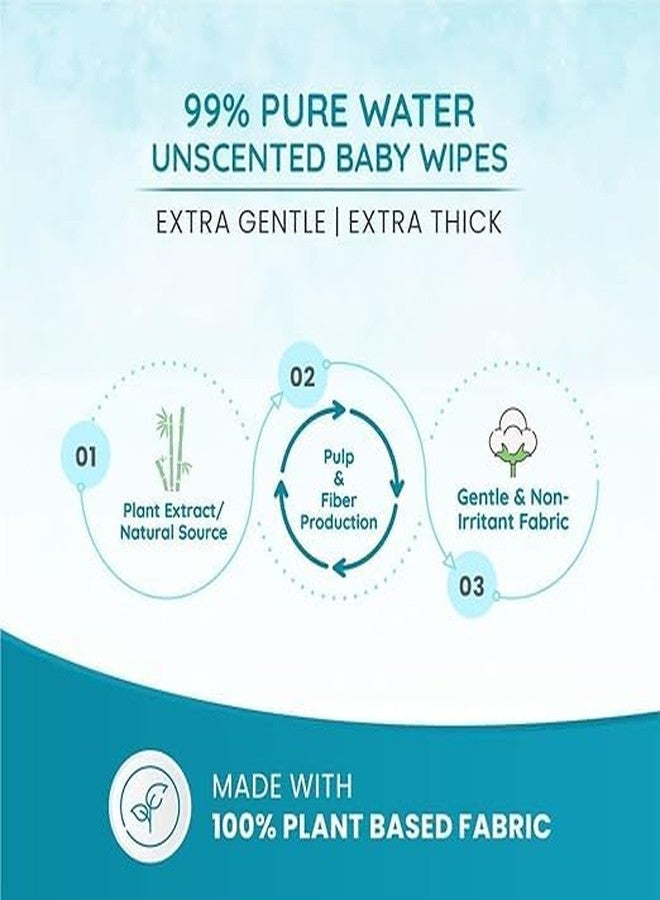 Voblin Soft Cleansing Baby Wipes with Lid | 80 Wipes | Extra Thick & Moist Wet Wipes for Baby's | Prevents Rashes & Redness with Goodness of Aloe Vera, Vitamin E & Jojoba Oil (Pack of 6) - Image 4