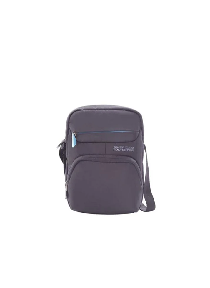 امريكان توريستر American Tourister Amber Vertical Shoulder Bag - Blue - 1 Year Global Warranty