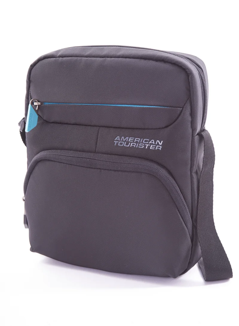 امريكان توريستر American Tourister Amber Vertical Shoulder Bag - Blue - 1 Year Global Warranty