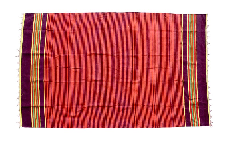 Mandhania Solapuri Zebra Cotton Carpet/Galicha (Multicolor, 56 inch x 86 inch) - Image 2