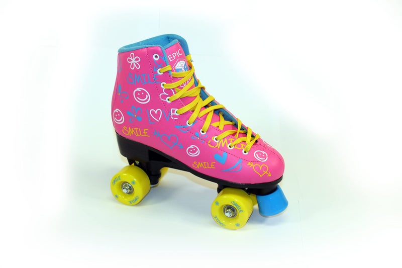 Epic Skates Blush Quad Roller Skates, Pink, Kids Size 1 - Image 4