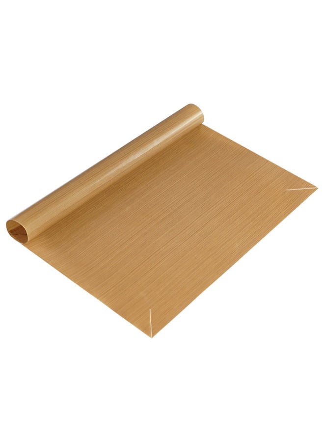 Tailored Reusable Non-stick High Temperature Resistant Oilcloth Dissolved Bean Cake Roll Baking Pan Pad Household Oven 28cm Thickened-Specifications:30 * 40cm17g Brown - Image 2