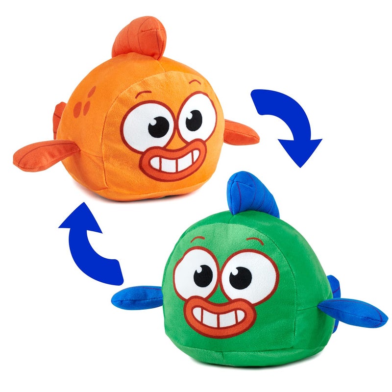 WowWee Baby Sharks Big Show Reversible William Plush Flips Into Captain Kelp Stuffed Animal Fish Cute Plushies for Kids - Image 2