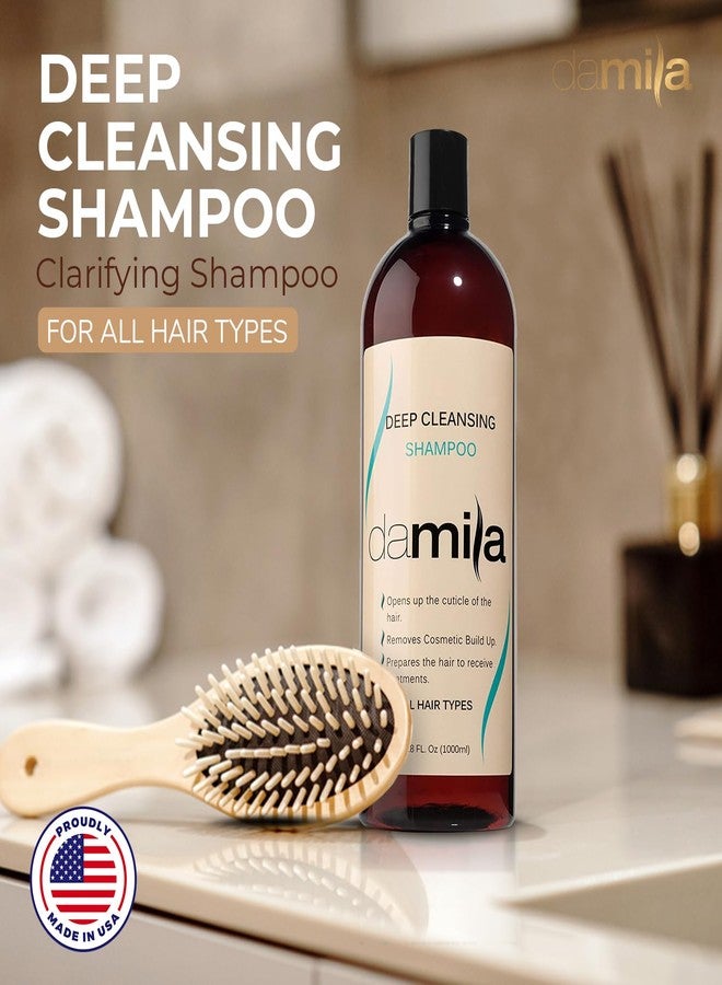damila Deep Cleansing Shampoo - Clarifying Shampoo For All Hair Types - Degreases, Removes Residue and Product Build Up - Prepares Hair for Keratin Hair Treatment - 33.9 Fl. Oz - Image 3