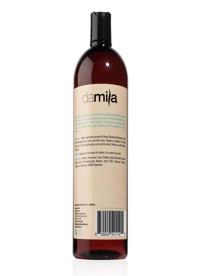 damila Deep Cleansing Shampoo - Clarifying Shampoo For All Hair Types - Degreases, Removes Residue and Product Build Up - Prepares Hair for Keratin Hair Treatment - 33.9 Fl. Oz - Image 2