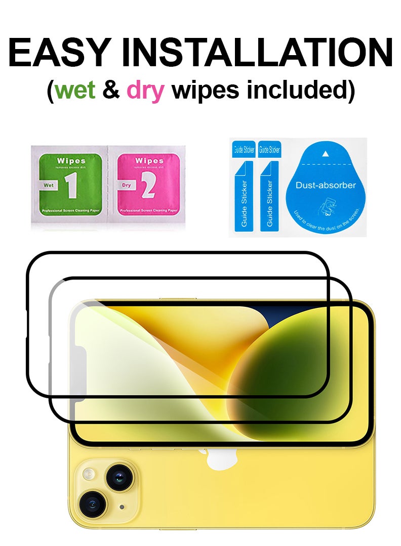 Theodor Pack of 2 Tempered Glass Screen Protector With 9H hardness For APPLE IPHONE 15 6.1 - Image 3