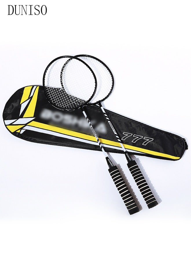 DUNISO Badminton Rackets Set for 2 Players – Lightweight Set with 3 Shuttlecocks & Carrying Bag - Image 4