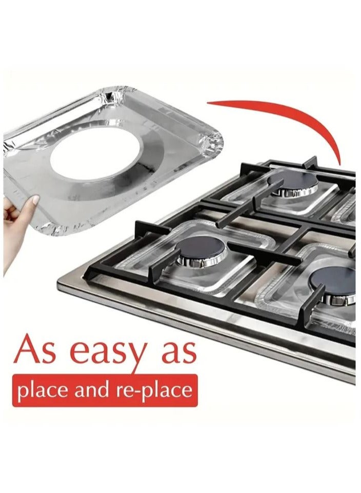 Gas Stove Aluminum Foil Protector 10pcs for Ramadan Iftar - Image 1