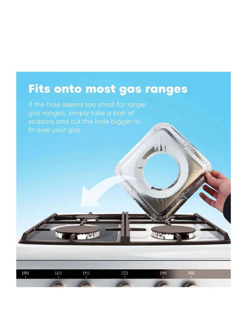 Gas Stove Aluminum Foil Protector 10pcs for Ramadan Iftar - Image 3