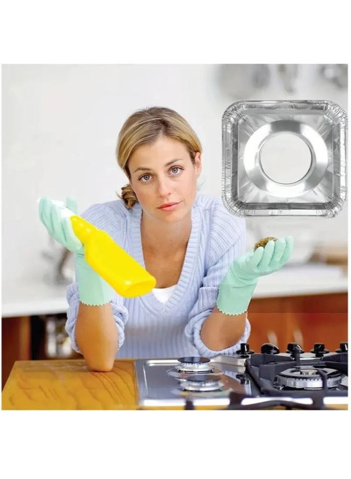 Gas Stove Aluminum Foil Protector 10pcs for Ramadan Iftar - Image 5