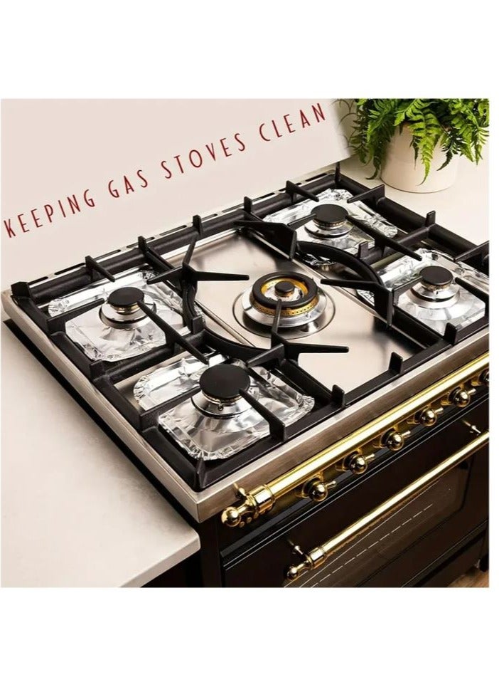 Gas Stove Aluminum Foil Protector 10pcs for Ramadan Iftar - Image 4