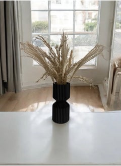3D Brothers Unique Ribbed Vase  Perfect Arrangement for Flowers in Any Space  - Image 1