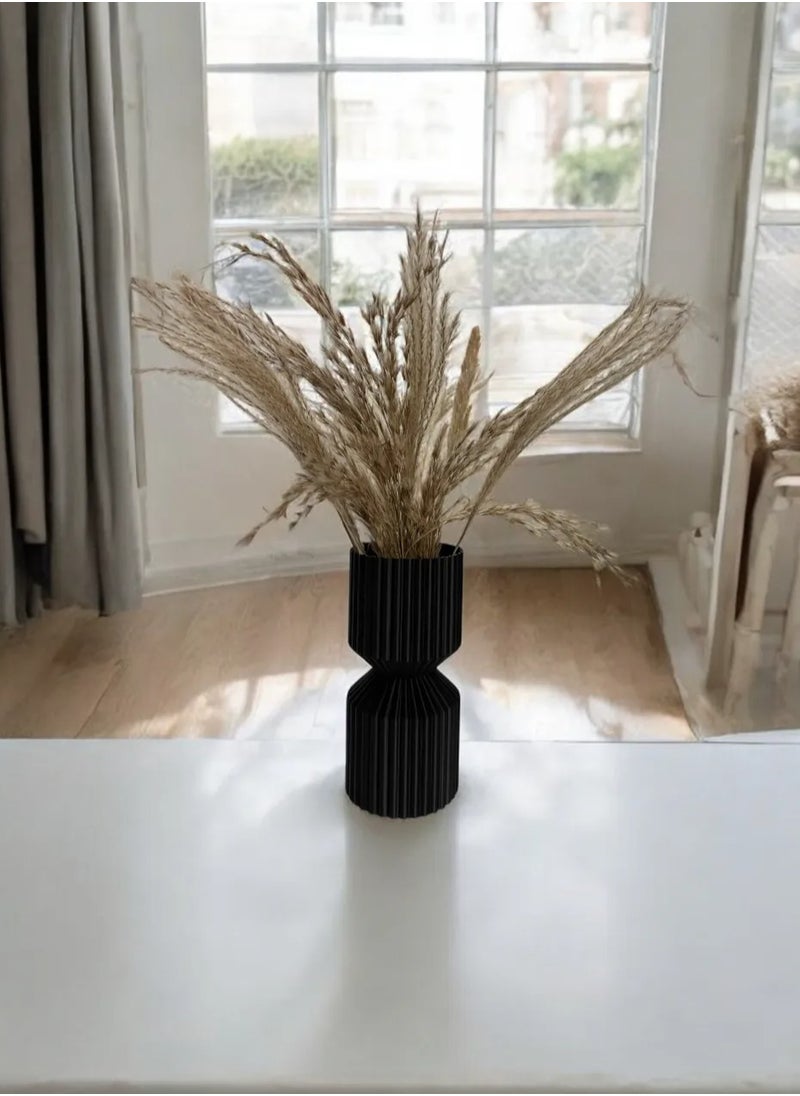 3D Brothers - Unique Ribbed Vase  Perfect Arrangement for Flowers in Any Space - Image 1
