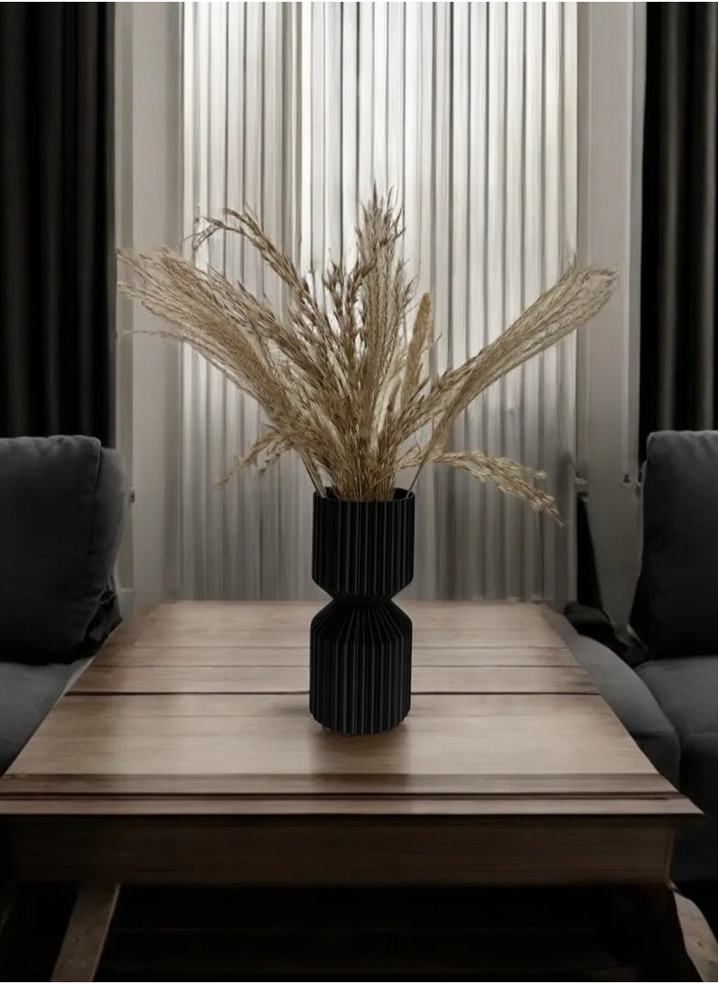3D Brothers - Unique Ribbed Vase  Perfect Arrangement for Flowers in Any Space - Image 1