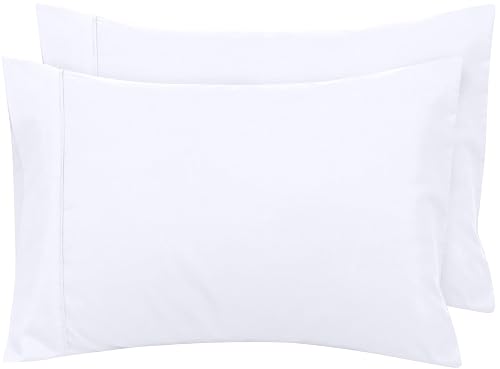 Royale Linens King Pillowcase Set of 2 - Bed Pillow Cover - 20"" x 40"" -White Pillowcases - 1800 Brushed Microfiber  Wrinkle & Fade Resistant - Soft & Cozy- King Size Pillow Case (White) - Image 2