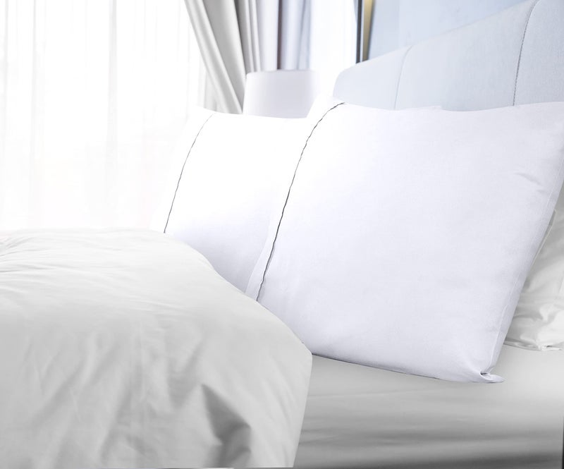 Royale Linens King Pillowcase Set of 2 - Bed Pillow Cover - 20"" x 40"" -White Pillowcases - 1800 Brushed Microfiber  Wrinkle & Fade Resistant - Soft & Cozy- King Size Pillow Case (White) - Image 5