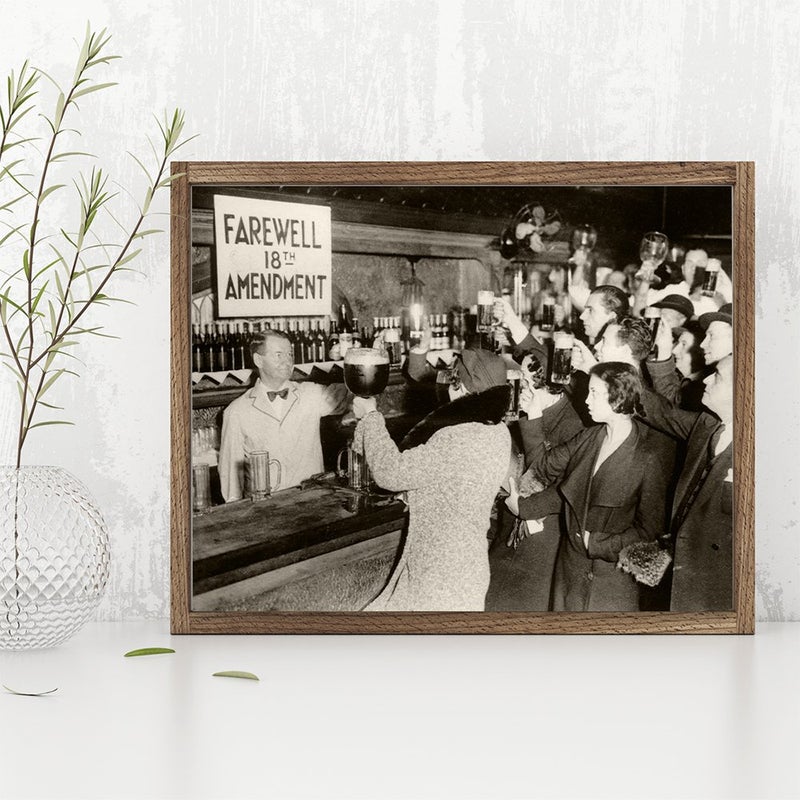 Lone Star Art نهاية الحظر - فن الجدار القديم - 11x14 الفن غير المؤلف من حظر الديكور الحظر المطبوع عتيقًا - يصنع ملصقًا رائعًا للديكور للبار. - Image 3