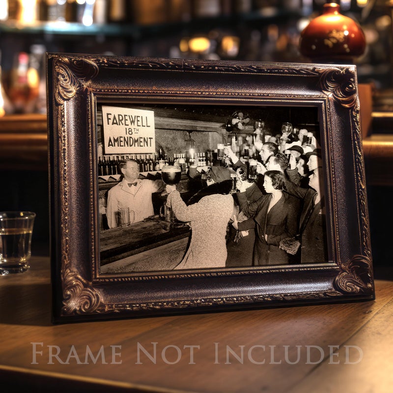 Lone Star Art نهاية الحظر - فن الجدار القديم - 11x14 الفن غير المؤلف من حظر الديكور الحظر المطبوع عتيقًا - يصنع ملصقًا رائعًا للديكور للبار. - Image 2