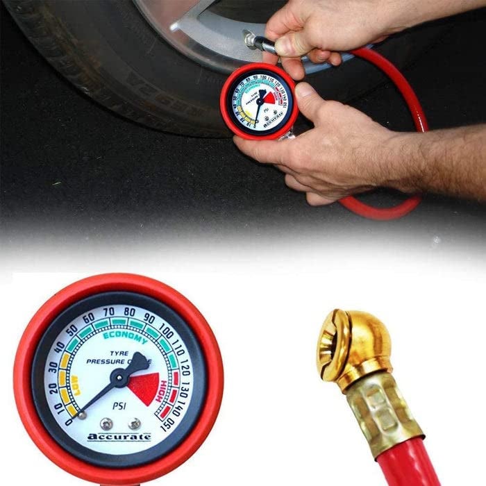 Fedience Heavy Duty Tire Inflator Gauge Air Compressor Accessories - Image 2