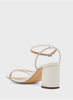 Truffle Ankle Strap Diamante Strap Block Heel Sandal  - Image 3